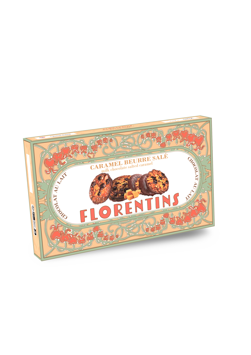 Florentines with salted caramel and milk chocolate